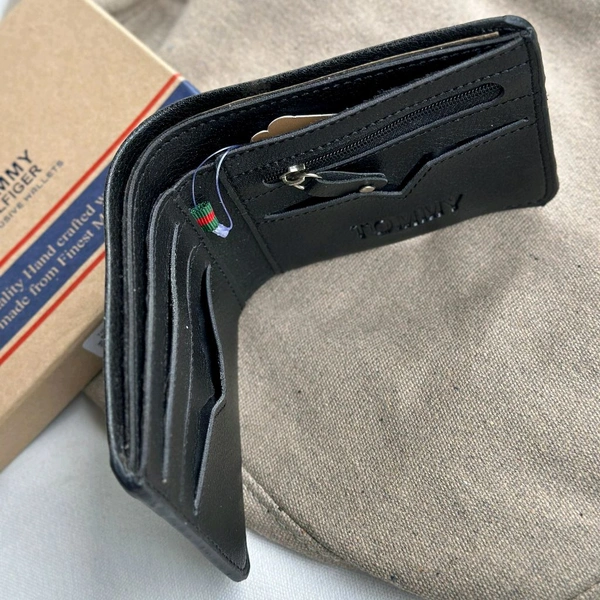 Classic Men's Leather Wallet, Premium Quality with Brand Box Packing, Perfect For Gifting
