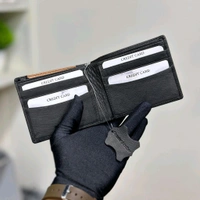 Classic Men's Leather Wallet, Premium Quality with Brand Box  Packing, Perfect For Gifting - Brown