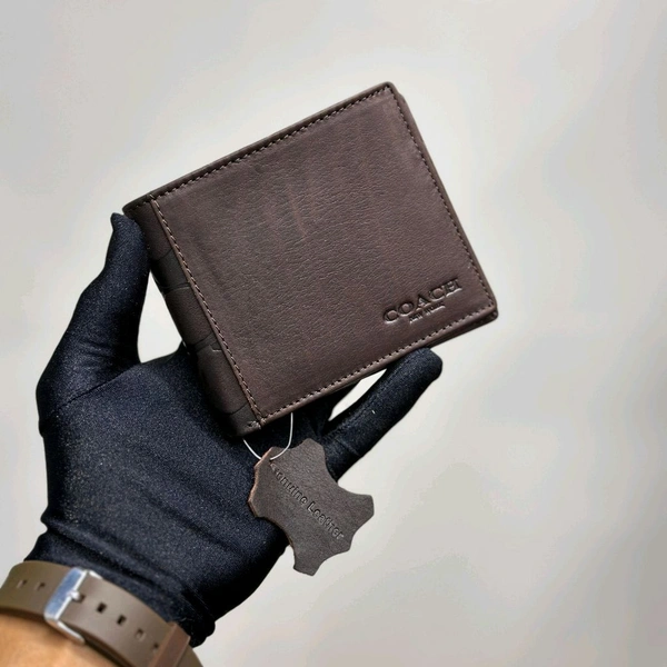 Classic Men's Leather Wallet, Premium Quality with Brand Box  Packing, Perfect For Gifting - Brown