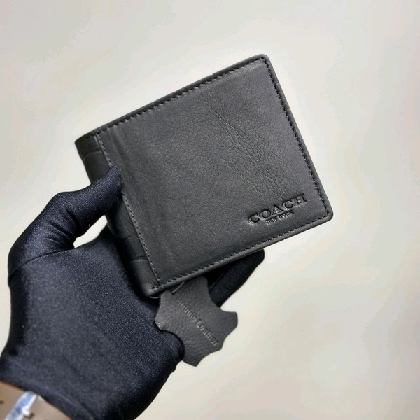 Classic Men's Leather Wallet, Premium Quality with Brand Box  Packing, Perfect For Gifting - Black