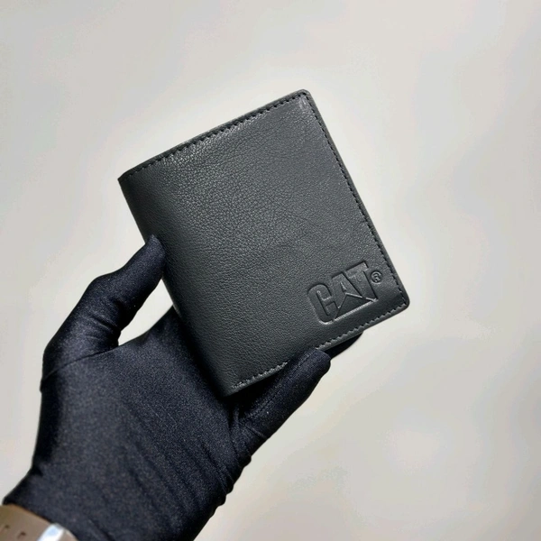 Classic Men's Leather Wallet, Premium Quality with Brand Box  Packing, Perfect For Gifting - Black