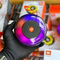 Clip 3 Portable Bluetooth Speaker Dynamic Thunder Sound 1200MAH Battery RGB 5 W Bluetooth Speaker Multicolor, Stereo Channel - Black