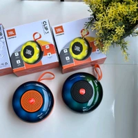 Clip 3 Portable Bluetooth Speaker Dynamic Thunder Sound 1200MAH Battery RGB 5 W Bluetooth Speaker Multicolor, Stereo Channel - Orange