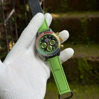 Daytona Chronograph Premium Collection With High Quality Strap Best finishing Body & Case - Green