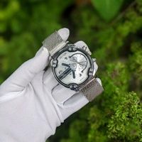 Delton Analog Quartz Movement Collection With High Quality Strap Best finishing Body & Case - White
