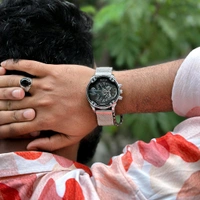 Delton Analog Quartz Movement Collection With High Quality Strap Best finishing Body & Case - Black