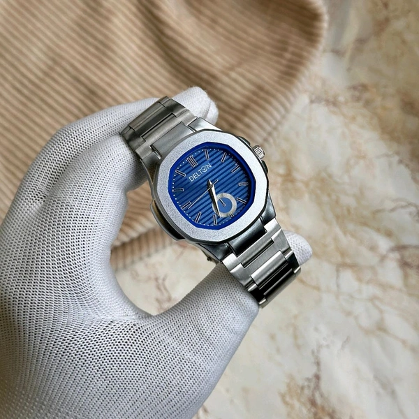 Delton Analog Quartz Movement Collection With High Quality Strap Best finishing Body & Case - Blue