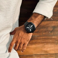 Delton Analog Quartz Movement Watch With High Quality Strap Best finishing Body & Case - Black