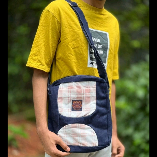 Denim Vintage High-capacity Canvas Slouchy Shoulder Bag | Ultra Sporty Messenger Sling Bag For Multipurpose Use