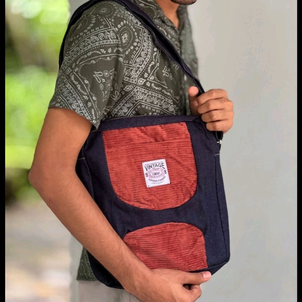 Denim Vintage High-capacity Canvas Slouchy Shoulder Bag | Ultra Sporty Messenger Sling Bag For Multipurpose Use