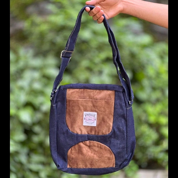 Denim Vintage High-capacity Canvas Slouchy Shoulder Bag | Ultra Sporty Messenger Sling Bag For Multipurpose Use