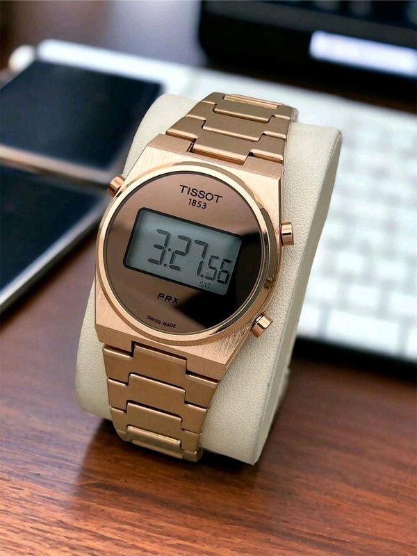 Digital Trending Top Quality Collection Watch With High Quality Strap Best finishing Body & Case - Rose Gold