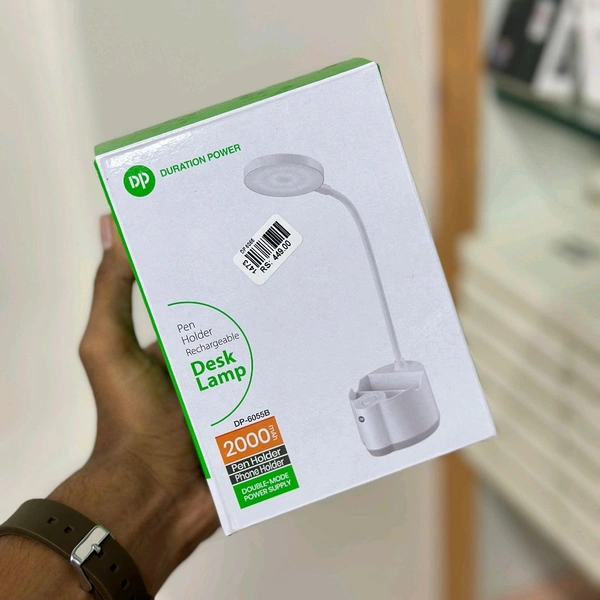 DP 6055 (RECHARGEABLE LED DESK LAMP) Multifunctional Pen Holder Table Lamp (39 cm)