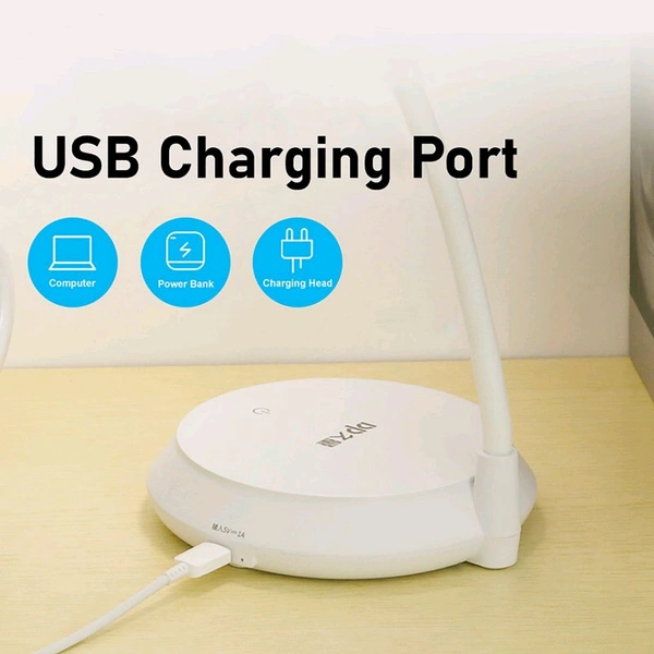 DP 6060 (RECHARGEABLE LED DESK LAMP) Study Lamp (Multicolor)