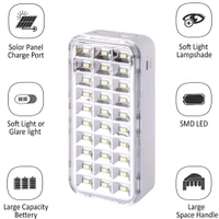 DP 7168 (RECHARGEABLE LED EMERGENCY LIGHT) 2400mAh Battery, 6 W LED, Power Bank 8 hrs Torch Emergency Light