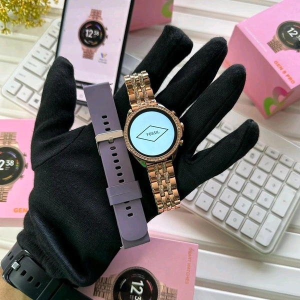 First Time In Ever Generation 9 Pro Edition Smartwatch With Diamond Belt And Silicon Strap