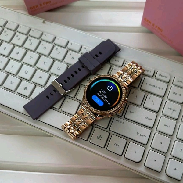 First Time In Ever Generation 9 Pro Edition Smartwatch With Diamond Belt And Silicon Strap
