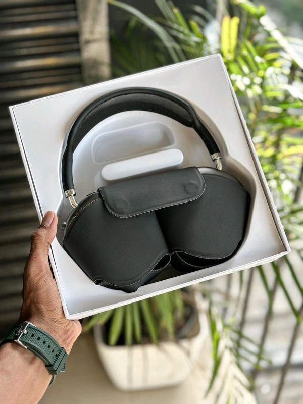First Time In India, Air Pods Max Anc With Magnetic Case And Cushion, Serial Number Working, Original Box Packing - Black