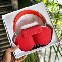 First Time In India, Air Pods Max Anc With Magnetic Case And Cushion, Serial Number Working, Original Box Packing - Red