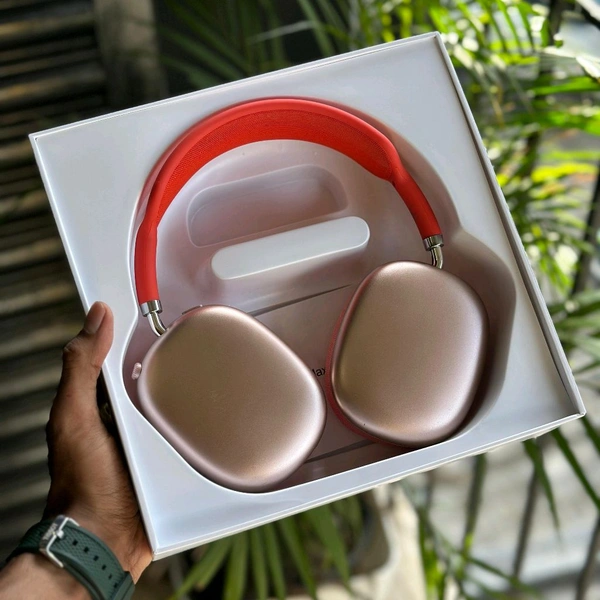 First Time In India, Air Pods Max Anc With Magnetic Case And Cushion, Serial Number Working, Original Box Packing - Red