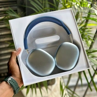 First Time In India, Air Pods Max Anc With Magnetic Case And Cushion, Serial Number Working, Original Box Packing - Blue