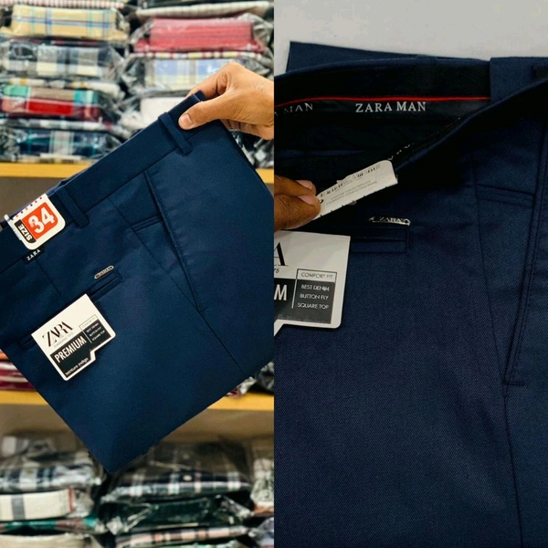 Formal Pants for Men | Men's Slim fit Formal Pant | Non Stretchable Trouser | Office wear Trousers - 34