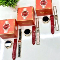 Generation 9 Pro 2024 Diamond Design With Dual Belts, One Silicon One Metal, Metallic Alloy Body With Amalgam Of Most - White