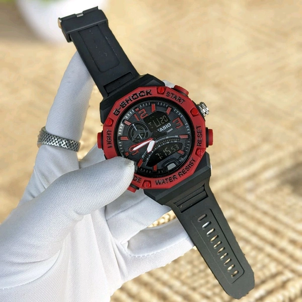 G-Sh0ck Analog And Digital Quartz Movement Watch With High Quality Strap Best finishing Body & Case - Red