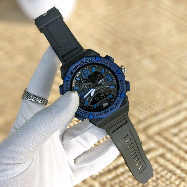 G-Sh0ck Analog And Digital Quartz Movement Watch With High Quality Strap Best finishing Body & Case - Blue