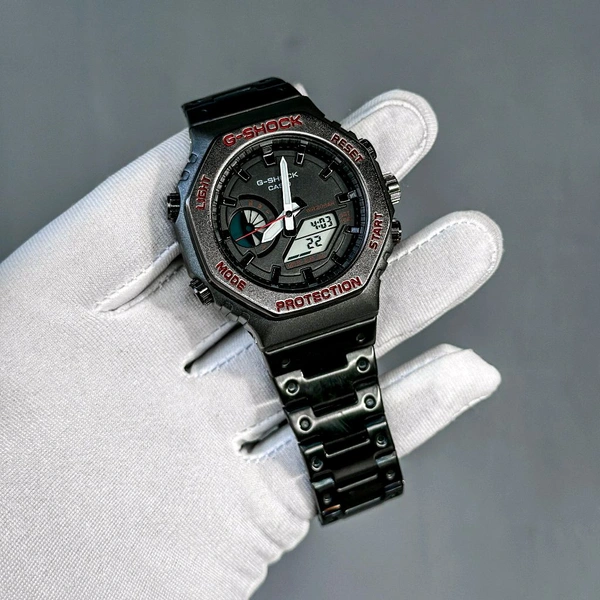 Gsk Analog Quartz Movement Watch With High Quality Strap Best finishing Body & Case - Black