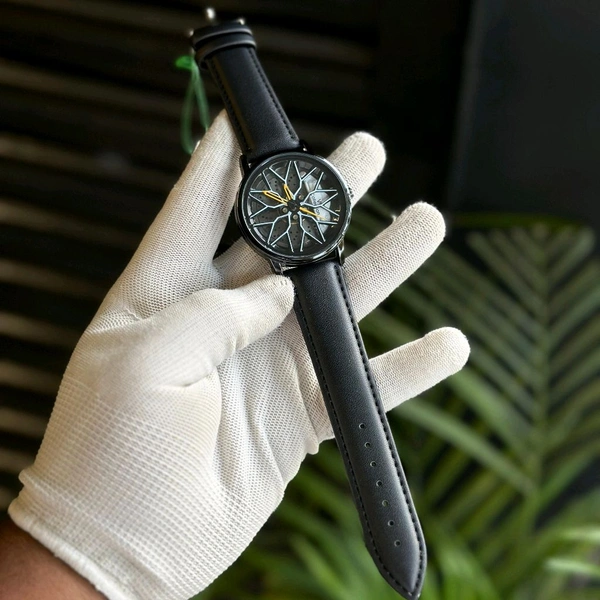 Gyro Spinning Car Alloy Rim Wheel Watch | Car Wheel Watch, Mens Wristwatch with Spinning Car Rim Hub Design, Quartz Movement, Gifts for Car Enthusiasts