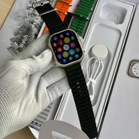 Hryfine Series 8 Ultra Smartwatch With Total 4 Free Premium Ocean Straps | Real Clip And Screw