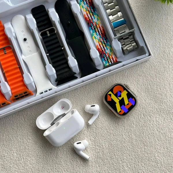 I20 Ultra Max Suit Smart Watch Set Combination Wrist Earphone, Watch I20ultra I20 Ultra Max Suit Smartwatch 10 In 1