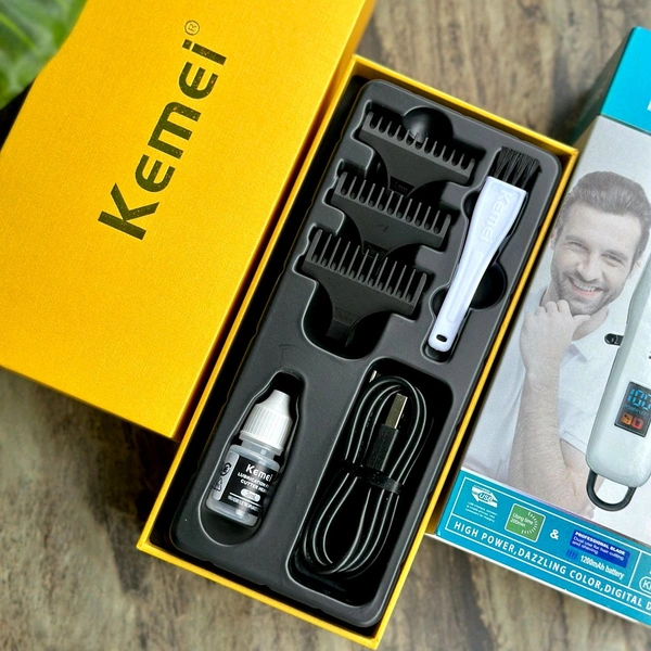 Kemei Professional KM232A Heavy Duty Barbar Stylish Design Trimmer Trimmer 120 min Runtime 4 Length Settings