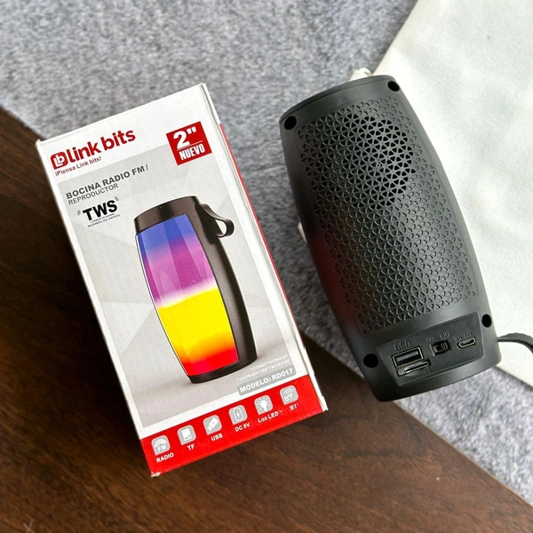 Latest Original Link bits Portable RGB Light Wireless Outdoor MP3 Music Player Party Bass Wireless Sound MINI Speaker-BR589