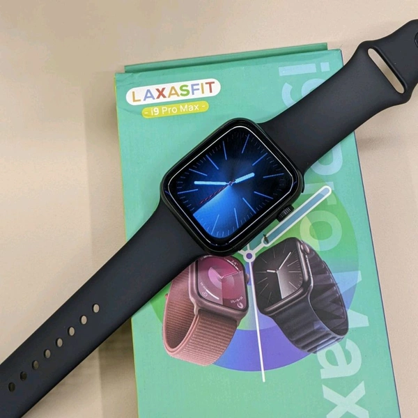 Laxasfit i9 Pro Max Smartwatch, Alarm Clock, Bluetooth Call, Calendar, Calculator, Stopwatch, Sleep Monitoring And Find Mobile Phone Function - Black
