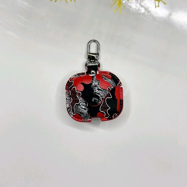 Leather Earphone Case - Cover Drop- Proof Anti- Scratch Charging Earphones Shell for Storage 3 Headphones Leather Bag Portable Accessories Light Case - SRAC1