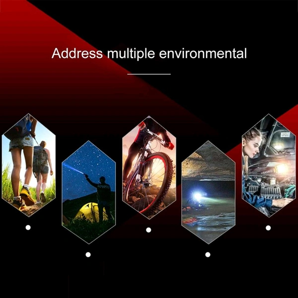 LED Flashlight, Super Bright LED Torch, Waterproof Flashlight,4 Light Modes For Camping Hiking and Emergency Use Torch (Black: Rechargeable) 6 hrs Torch Emergency Light (Black)