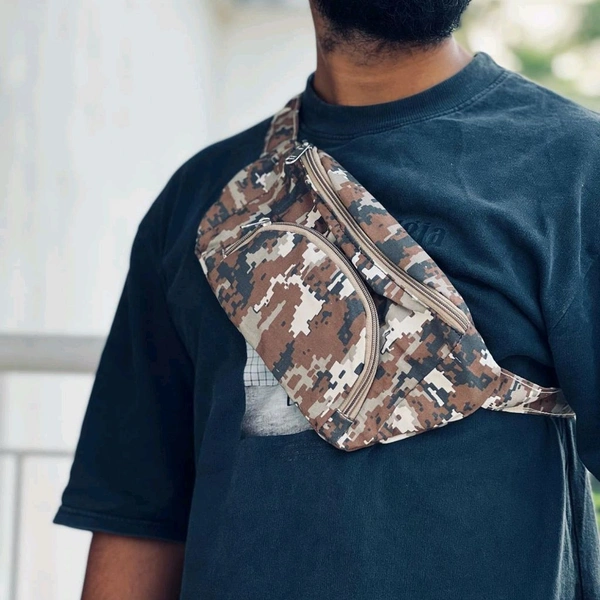 Lightweight Waist Bag for Men & Women | Brown Waist Bag / Pouch bag Waist Bag /Pouch bag