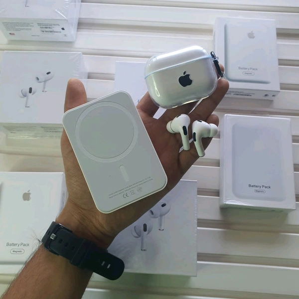 Magnetic Power Bank 5000mAh, Air Pods Pro 2 Premium Quality With Silicon Case Combo Offer