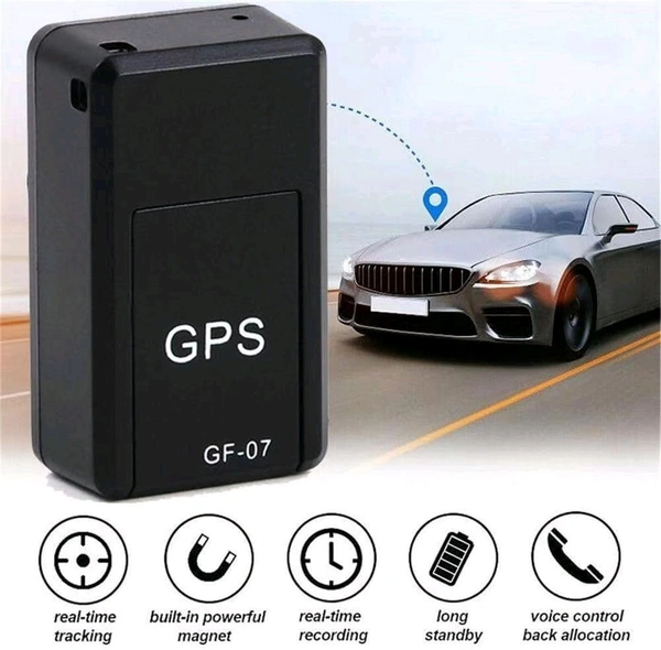 Mini GPS Tracker with Sound Recording, Real Time Tracking, Wireless Portable Device, Easy Installation for Car, Bike, Kids, Elderly & Pets Safety