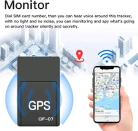 Mini GPS Tracker with Sound Recording, Real Time Tracking, Wireless Portable Device, Easy Installation for Car, Bike, Kids, Elderly & Pets Safety