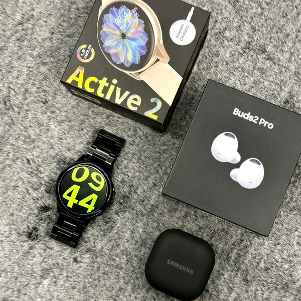 Most Awaited Budget Combo | Active 2 Amoled Display Smartwatch And Buds 2 Pro Best Quality Earphone