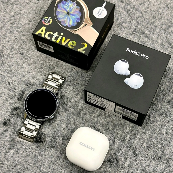 Most Awaited Budget Combo | Active 2 Amoled Display Smartwatch And Buds 2 Pro Best Quality Earphone