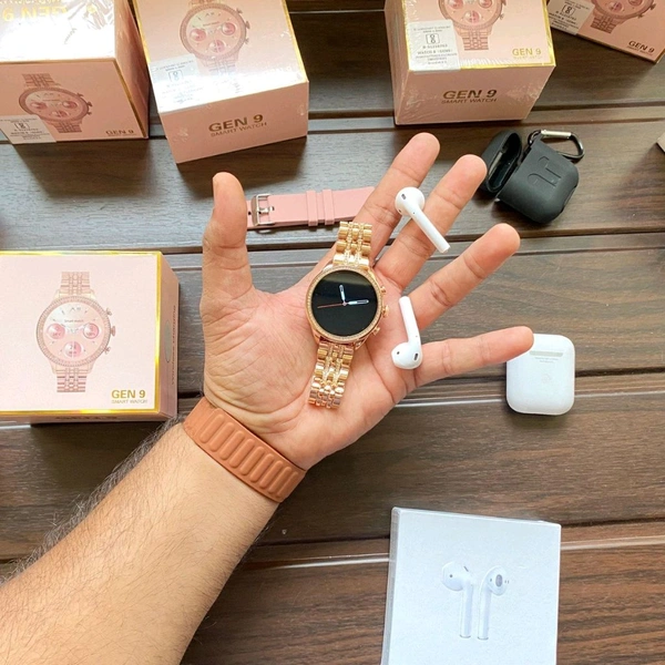 Most Awaited Budget Combo | Air Pods 2 Awesome Quality With Case and Generation 9 Premium Smartwatch Combo Offer