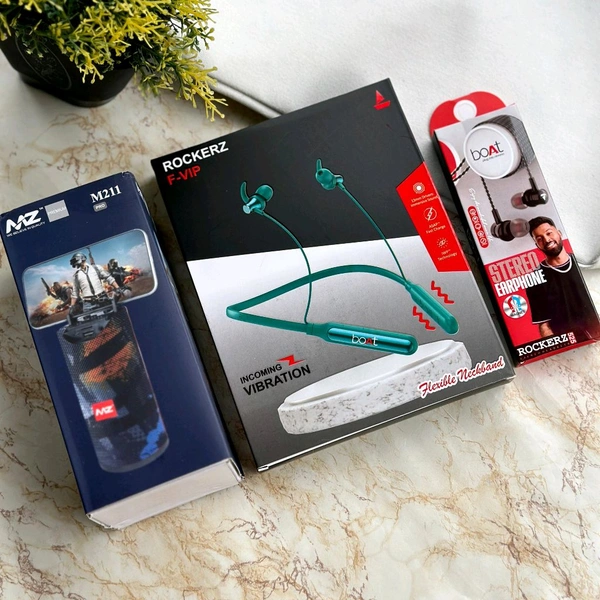 Most Awaited Budget Combo | Bluetooth Speaker And Wireless In Neckband And Wired Earphones