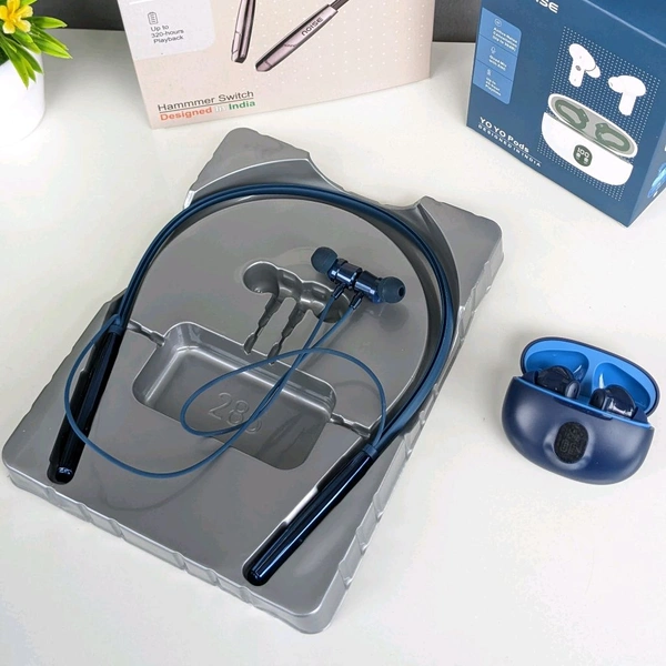 Most Awaited Budget Combo | N0ise Wireless Tws and N0ice Neckband Combo Offer - Blue