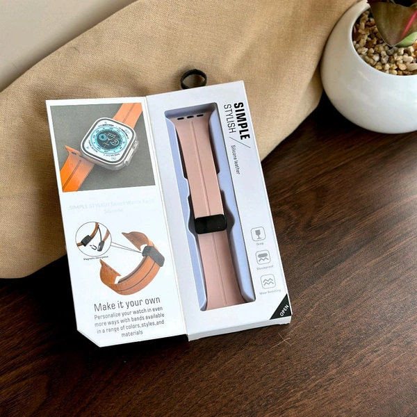 Most Awaited Budget Combo | Series 8 Ultra Smartwatch, Air Pro 2 USA Quality, Temperature Showing Bottle, Magnetic Strap, Adapter With Silicon Pouch