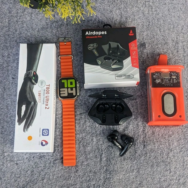 Most Awaited Budget Combo | T800 Ultra 2 Smartwatch, Portable Wireless Speaker and Budget Ultrapods Pro