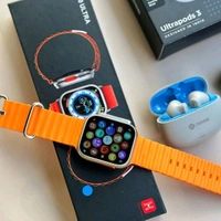 Most Awaited Budget Combo | T900 Ultra Smartwatch, Ultra Pods 3 Tws, Linkbits 5w Portable Speaker With Spigen Cloth Strap